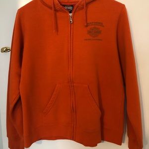 Harley Davidson zip up hoodie sweater.